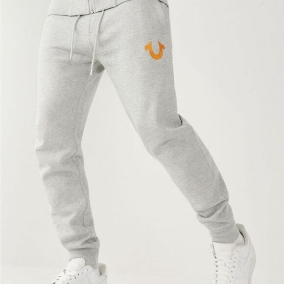 True Religion Buddha 3 Star Jogger- Heather Grey - Picture 2 of 9